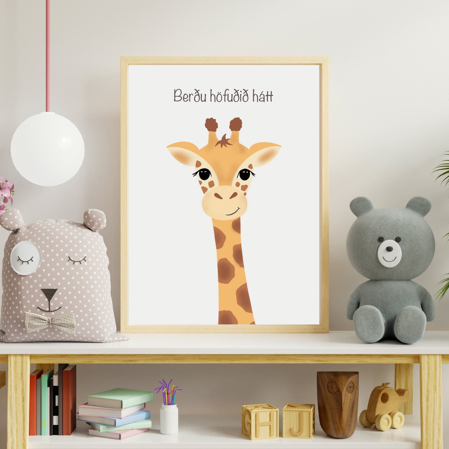 Plakat gíraffi
